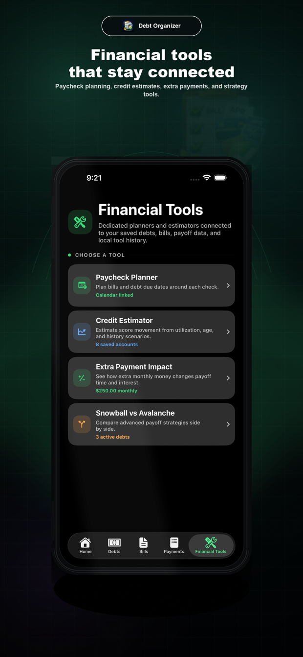 Debt Organizer Financial Tools App Store preview